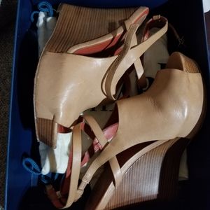 Cole Haan Air Gilda OT Wedge in Sandalwood